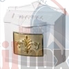 Gaines Fleur de Lis Wall Mount Mailbox - Image 3