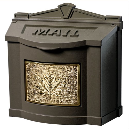 Gaines Maple Leaf Wall Mount Mailbox - MailboxInstaller.com