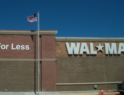 Wal-Mart Flagpole Display